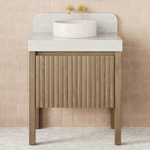 Harper 750mm Freestanding Single Vanity with Solid Surface Countertop