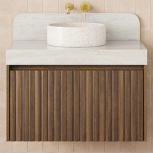Harper 835mm Wall Hung Single Vanity with Solid Surface Countertop