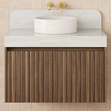Harper 835mm Wall Hung Single Vanity with Solid Surface Countertop