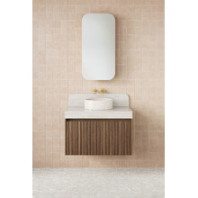 Harper 835mm Wall Hung Single Vanity with Solid Surface Countertop