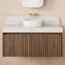Harper 1135mm Wall Hung Single Vanity with Solid Surface Countertop