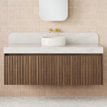 Harper 1435mm Wall Hung Single Vanity with Solid Surface Countertop