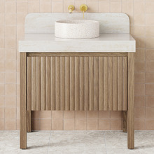 Harper 900mm Freestanding Single Vanity with Solid Surface Countertop