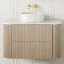 Thirroul 900mm Wall Hung Single Vanity with Solid Surface Countertop