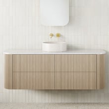 Thirroul 1500mm Wall Hung Single Vanity with Solid Surface Countertop