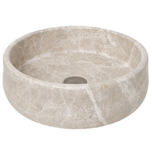 Arlo 400mm Royal Beige Round Marble Above Counter Basin