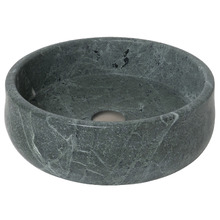 Arlo 400mm Cape Verde Round Marble Above Counter Basin