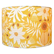 Mustard Wattle Cotton Lamp Shade