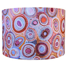 Aboriginal Pink Water Dreaming Cotton Lamp Shade