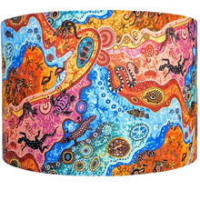 Aboriginal Outback Cotton Lamp Shade