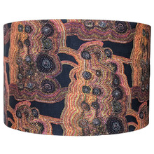 Mina Mina- Jeanie Napangardi Lewis Black Cotton Lamp Shade