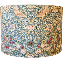 Strawberry Thief-William Morris Teal Cotton Lamp Shade