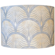 Fountain Gold & Grey Cotton Lamp Shade