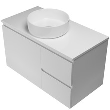Nevada Vanity Wall Hung Single Vanity with Round Basin