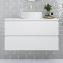 Nevada Plus Wall Hung Single Vanity with Round Basin