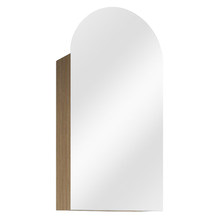 Church 400mm Arch Mirrored Shaving Cabinet with Glass Shelves