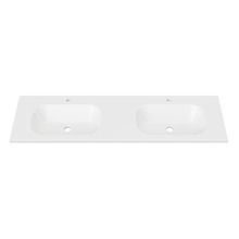 Stadium Countertop with Double Integrated Basin