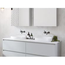 Radius 400mm Round Ceramic Semi-Inset Basin