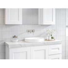Radius 400mm Round Ceramic Semi-Inset Basin