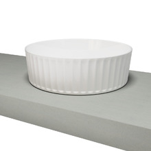 Allure Flute 360mm Ceramic Above Counter Basin