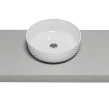 Allure Dimple 360mm Round Ceramic Above Counter Basin