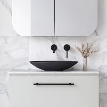 Feather 510mm Oval Ceramic Above Counter Basin
