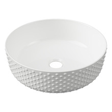 Allure Dimple 360mm Round Ceramic Above Counter Basin