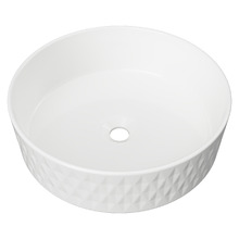 Allure Diamond 360mm Round Ceramic Above Counter Basin