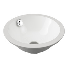 260mm White Round Ceramic Undermount Basin