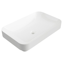 Rome 600mm Rectangular Ceramic Semi-Inset Basin