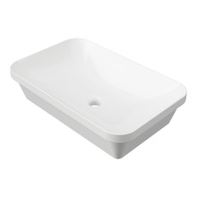 George 600mm Rectangular Ceramic Semi-Inset Basin