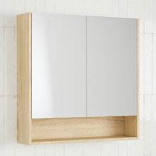 Sanremo 750mm Mirrored Shaving Cabinet with Open Shelf