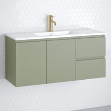 Florida Ensuite 1000mm Wall Hung Vanity with Ceramic Countertop