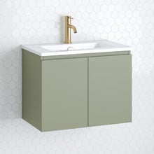 Florida Ensuite 600mm Wall Hung Vanity with Ceramic Countertop
