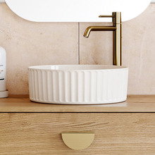Allure Flute 360mm Ceramic Above Counter Basin