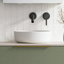 Allure Dimple 360mm Round Ceramic Above Counter Basin