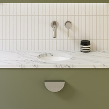 Round 260mm White Ceramic Undermount Basin