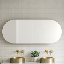 Ballad 1500mm Oval Mirrored Shaving Cabinet