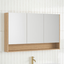 Sanremo 1200mm Mirrored Shaving Cabinet with Open Shelf