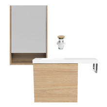 Oscar 800mm Small Space Vanity Package with Mirror Shaving Cabinet