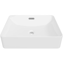 August 500mm Gloss White Above Counter Basin