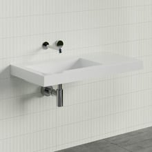 Essential Accessible 900mm Gloss White Composite Wall Hung Basin