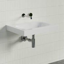 Stadium Accessible 600mm Gloss White Composite Wall Hung Basin