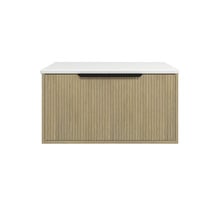 Elwood Dockland 750mm Artic White Wall Hung Single Vanity Unit