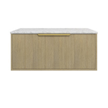 Elwood Dockland 900mm Carrara Wall Hung Single Vanity Unit