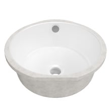 Tegan 350mm Round Ceramic Undermount Basin with Overflow