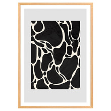 Grey Giraffe Printed Wall Art