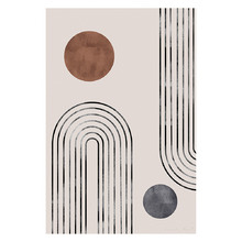 Arches & Buds Printed Wall Art