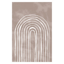 Arch One Way III White Printed Wall Art