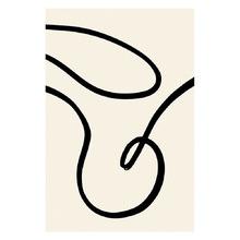 Black Lines II Printed Wall Art